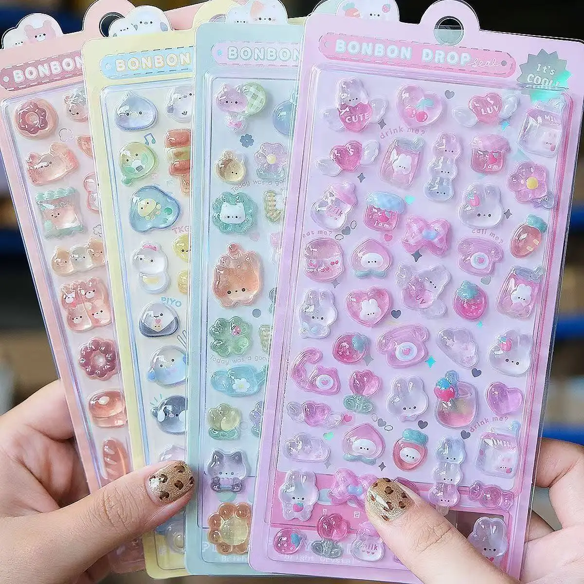 Laptop Accessories Aesthetic - Наклейки из 3D-желеобразной смолы Kawaii 2027: