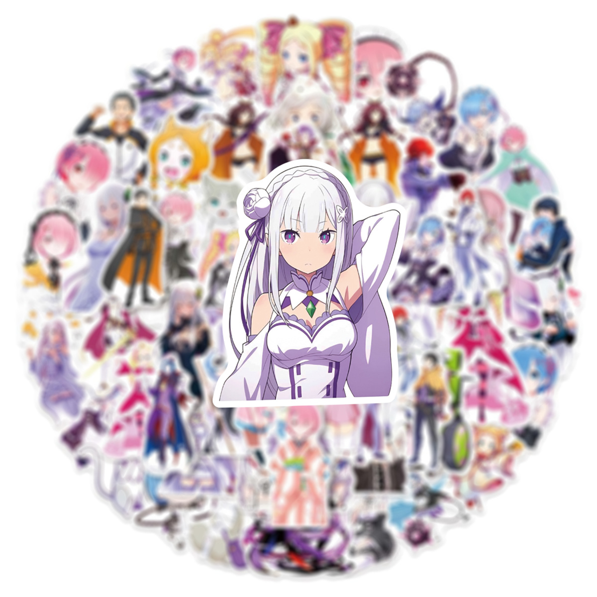 50 шт. наклеек Re:Zero - Жизнь – обзор и цена Laptop Accessories Ram