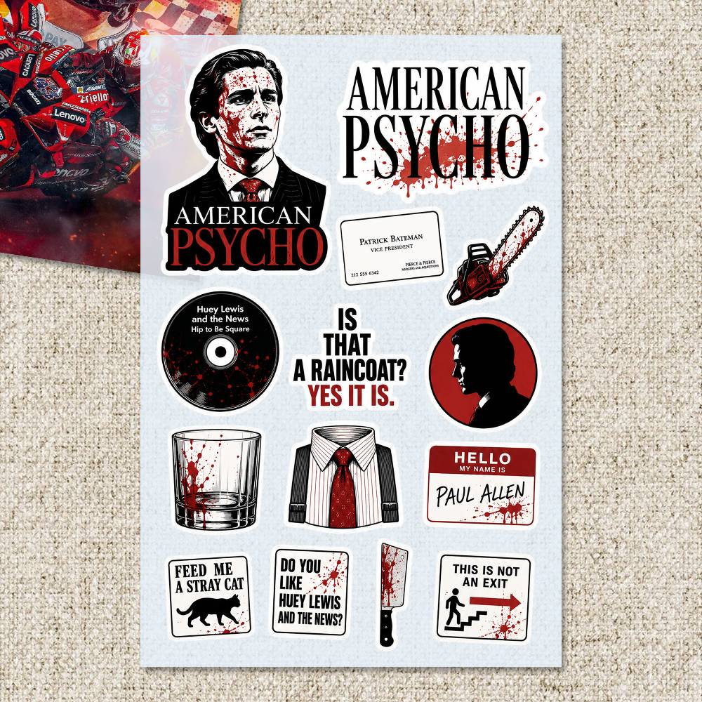 Наклейки A-merican P-sycho: ви – обзор и цена Laptop Accessories Wallpaper