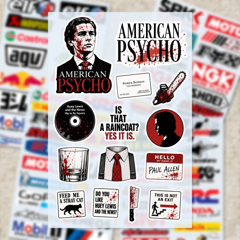 Наклейки A-merican P-sycho: ви – обзор и цена Laptop Accessories Wallpaper