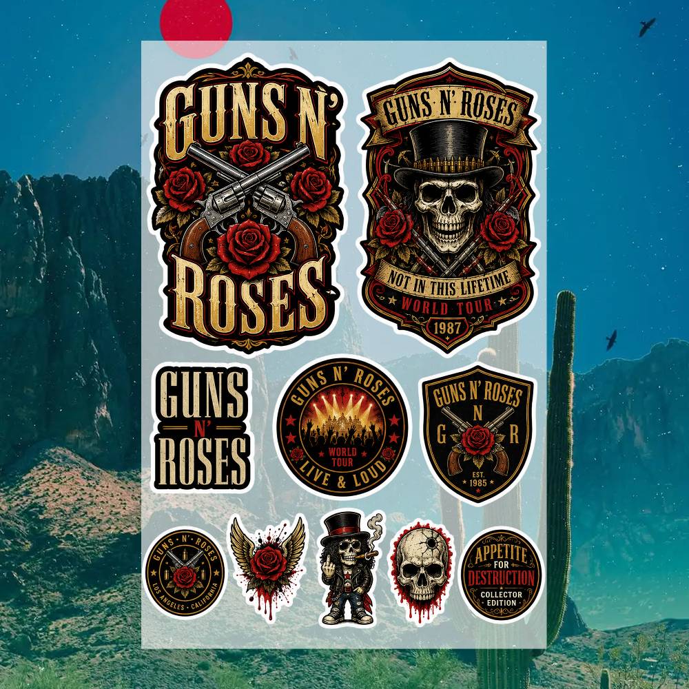 Наклейки G-uns N R-oses, накле – обзор и цена Laptop Accessories Wallpaper