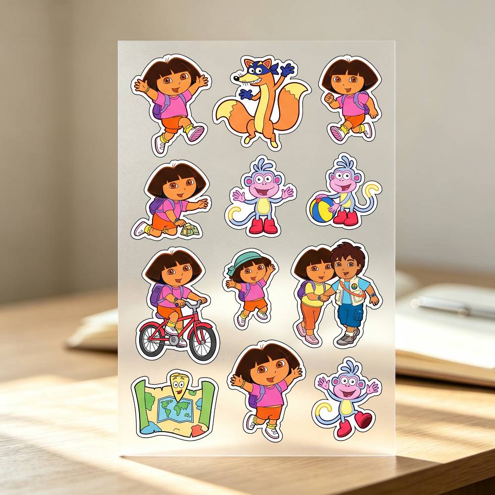 1 шт. виниловая наклейка Dora  – обзор и цена Laptop Accessories Wallpaper